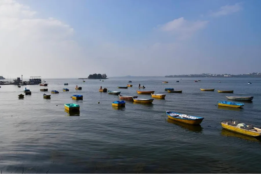 Boats on the Upper Lake, Bhopal